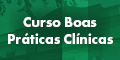 Selo "Curso Boas Práticas Clínicas" Selo verde com letras brancas com a informação: Curso Boas Práticas Clínicas