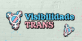 Arte: Marcelo Coelho e Alexandre Magno Selo com o símbolo e cores da bandeira trans, com o texto Visibilidade Trans