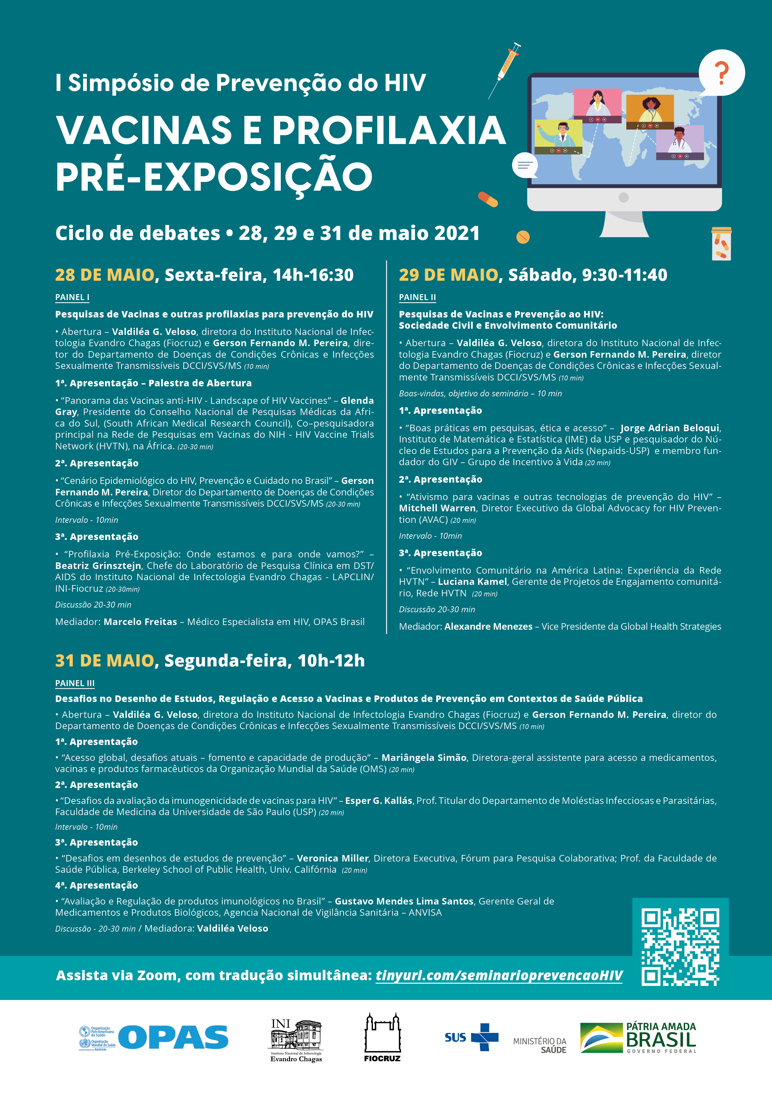 Programação do simpósio