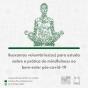 Imagem representando um homem sentado no chão, com as pernas cruzadas em posição de meditação