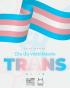 Imagem com a bandeira que representa a visibilidade das pessoas trans, com o texto: 29 de janeiro, dia nacional da visibilidade trans..