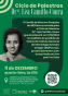 Convite para o ciclo de palestras Léa Ferreira Camillo-Coura. A arte usa as cores verde e preta, com fotografia da Dra. Léa Ferreira Camillo-Coura, pesquisadora emérita da Fiocruz e do CNPq. 
