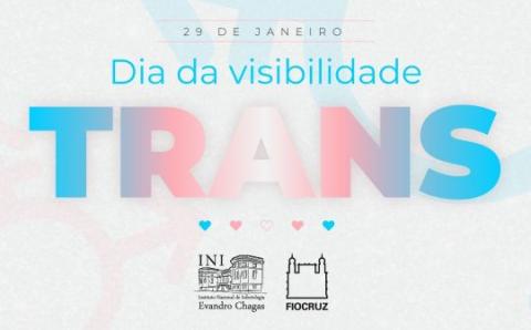 Arte: Renan Soares e Alexandre Magno Imagem com a bandeira que representa a visibilidade das pessoas trans, com o texto: 29 de janeiro, dia nacional da visibilidade trans..