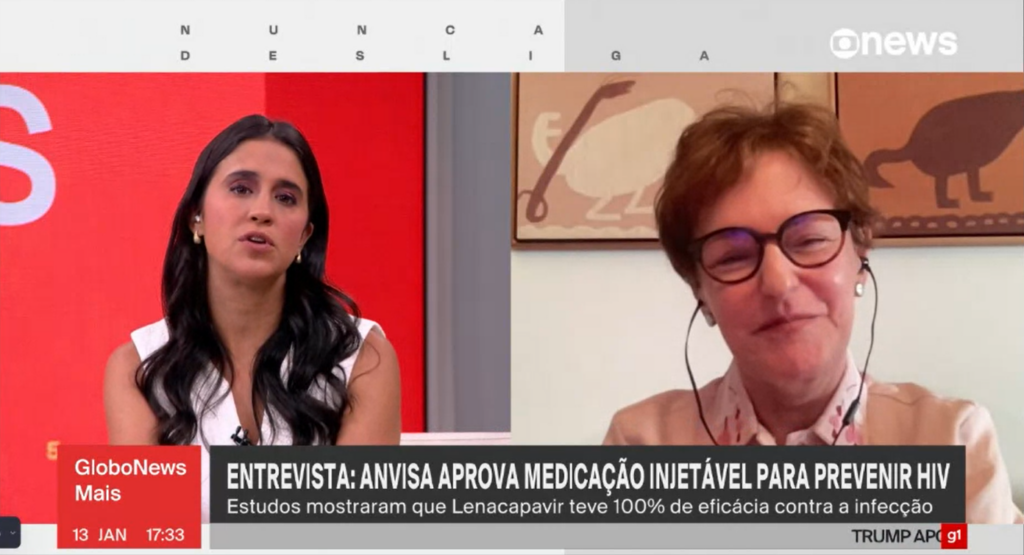 Beatriz Grinsztejn analisa na GloboNews os impactos da aprovação do Lenacapavir pela Anvisa